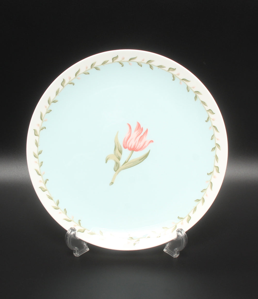 美品 Tiffany & Co. プレート 皿 24cm ピンクチューリップ ティファニー