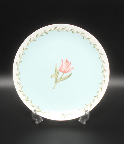 美品 Tiffany & Co. プレート 皿 24cm ピンクチューリップ ティファニー