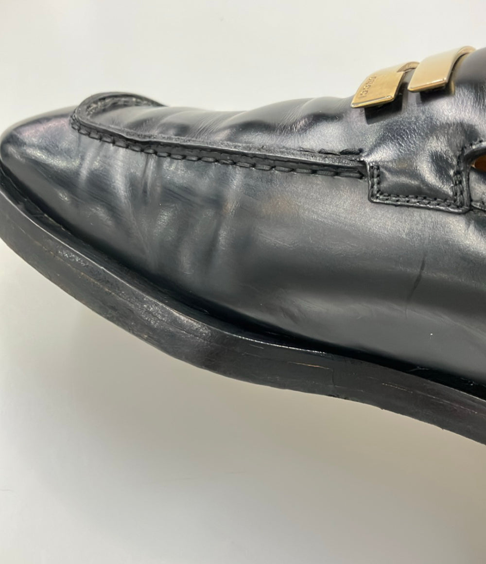 GUCCI ローファー スクエアトゥ Gプレート メンズ SIZE 41 1/2 E (26.5