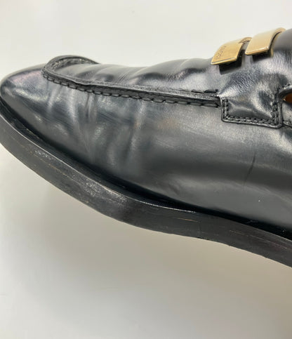 GUCCI ローファー スクエアトゥ Gプレート メンズ SIZE 41 1/2 E (26.5cm) グッチ
