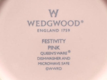 美品 ウエッジウッド マグカップ 2点セット ペア フェスティビティ ピンク ブルー WEDGWOOD