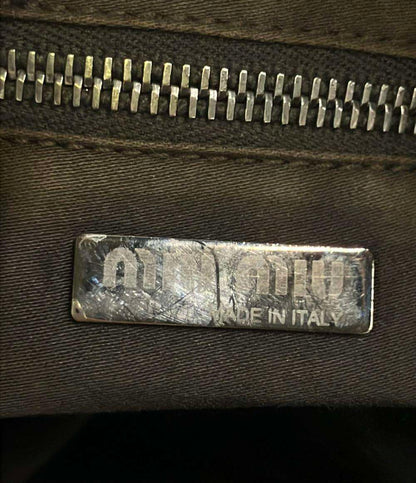 MIUMIU ハンドバッグ クロコ型押し レディース ミュウミュウ