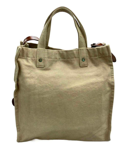 RRL トートバッグ ショルダーバッグ 2WAY 斜め掛け 絹 牛革 ロゴキャンバスカーペンター メンズ ダブルアールエル