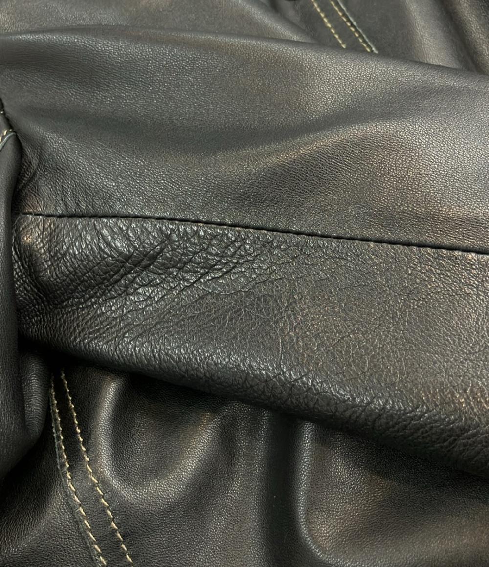 ARMANI JEANS レザージャケット レディース SIZE 42 (M) アルマーニジーンズ