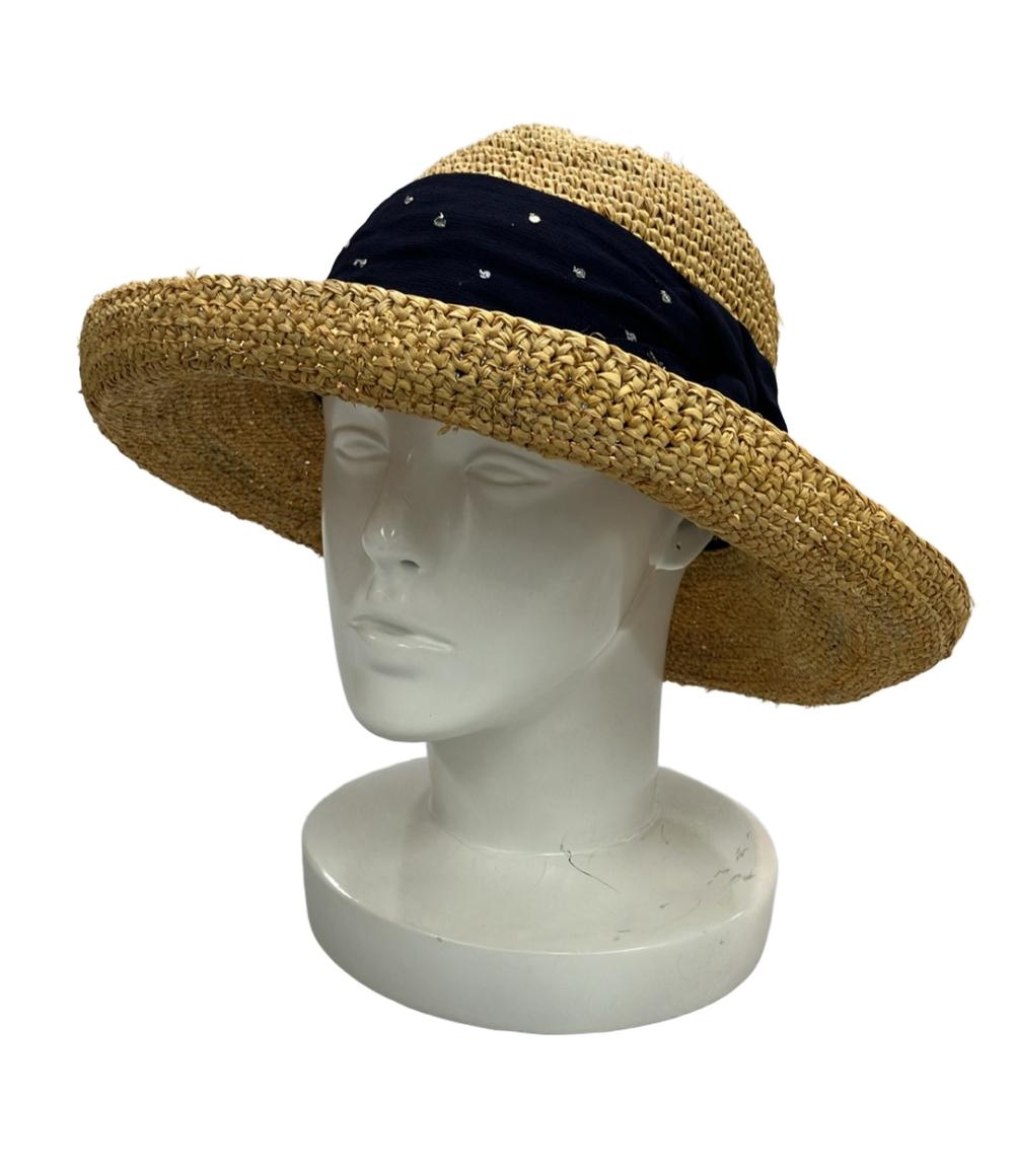 カシラ ストローハット 麦わら帽子 レディース CA4LA