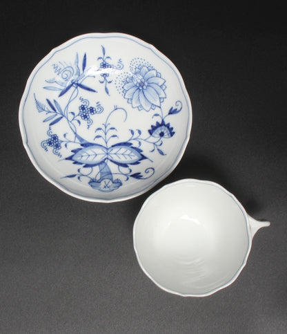 美品 Meissen カップ＆ソーサー ブルーオニオン マイセン