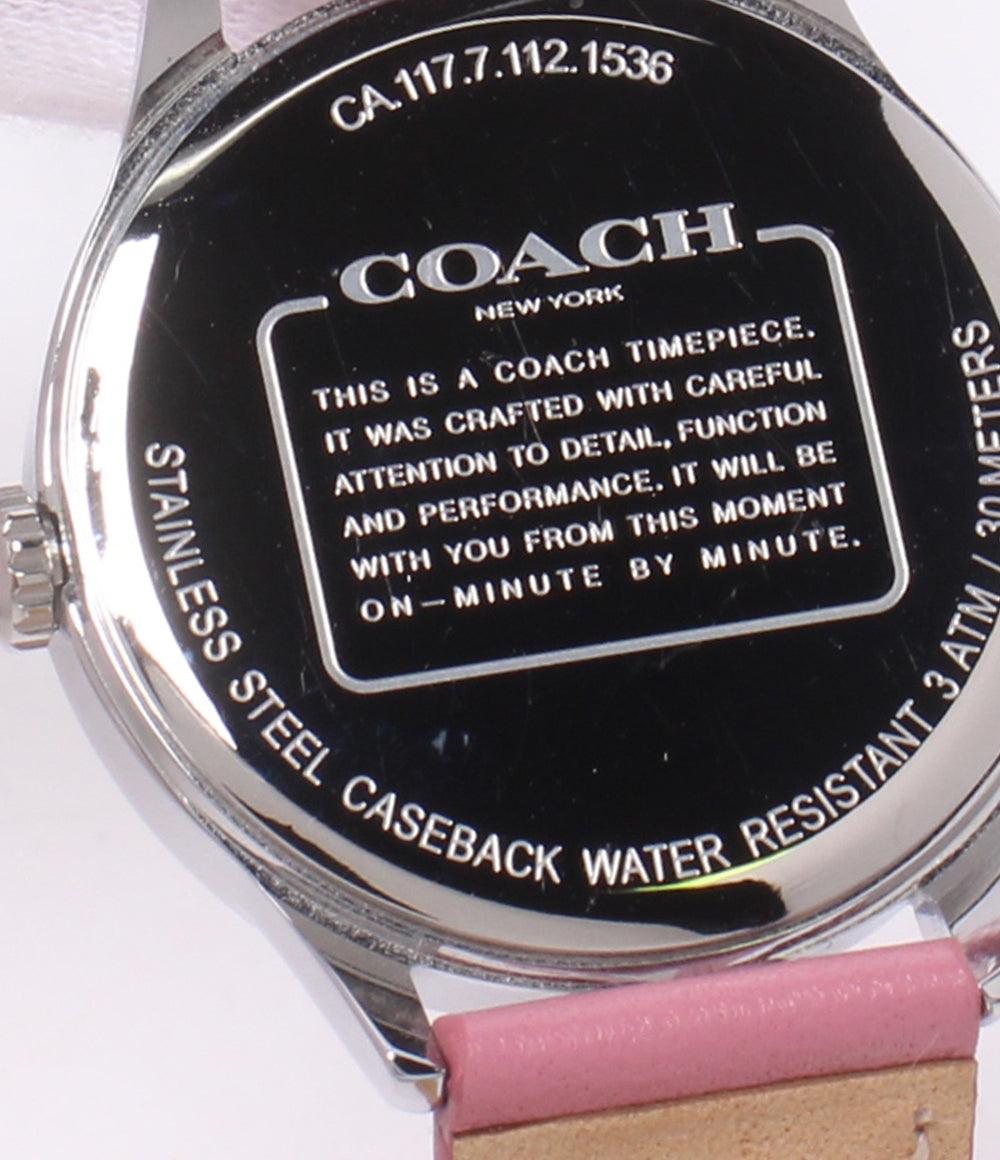 COACH 腕時計 クオーツ ピンク CA.117.7.112.1536 レディース コーチ