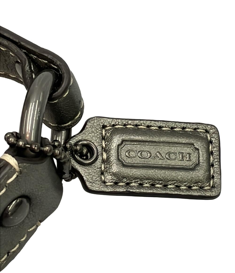 極美品 COACH ハンドバッグ アクセサリーポーチ パッチワーク シグネチャー 美品 COACH ハンドバッグ アクセサリーポーチ パッチワーク レディース
