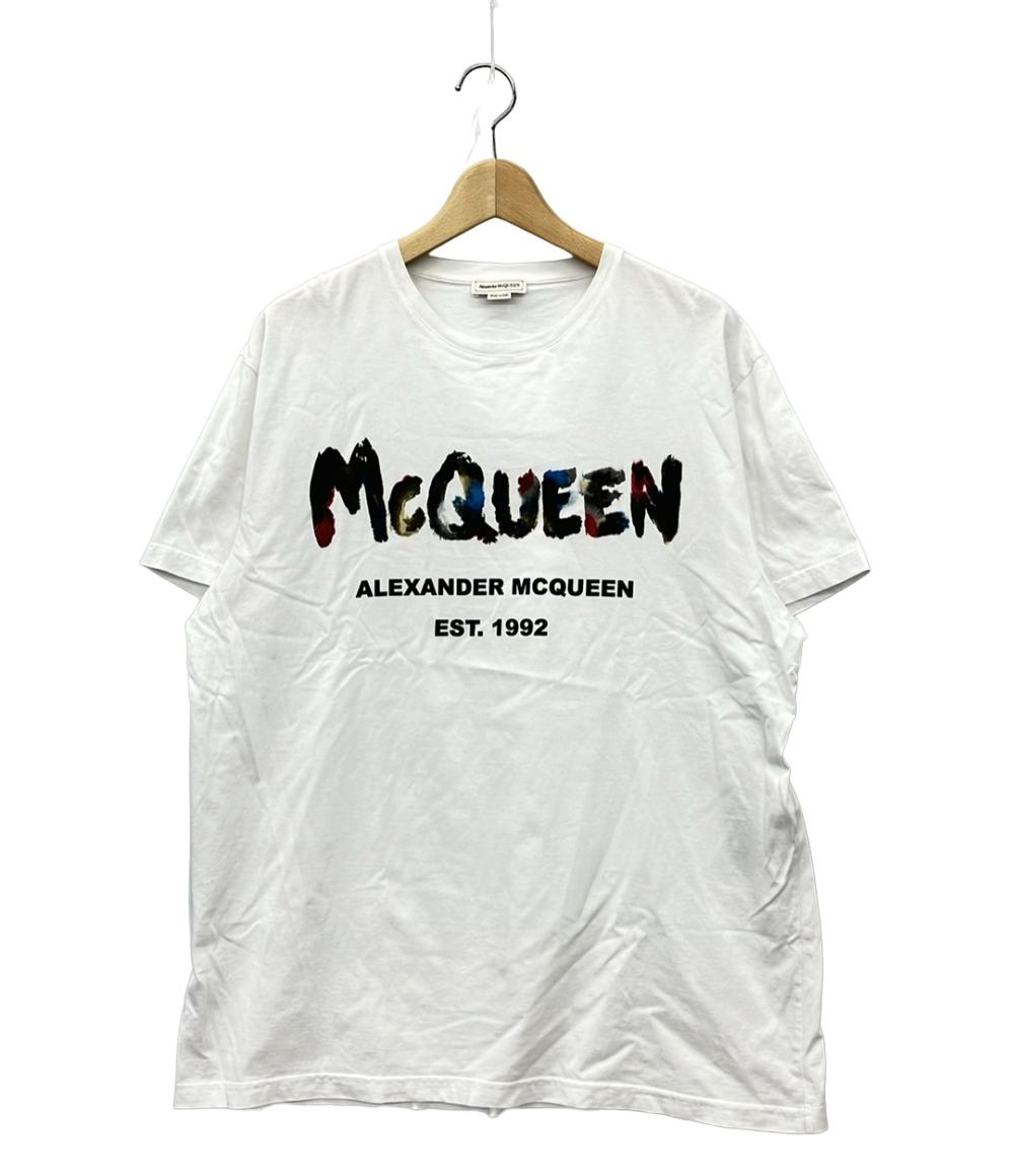 アレキサンダーマックイーン グラフィティペイントロゴTシャツ メンズ SIZE M Alexander McQueen