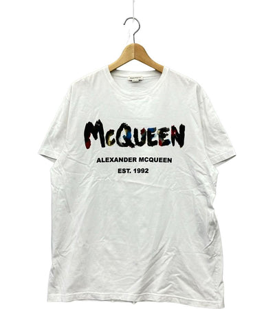 アレキサンダーマックイーン グラフィティペイントロゴTシャツ メンズ SIZE M Alexander McQueen