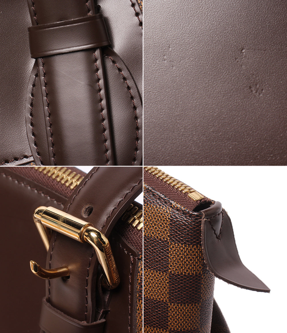美品 LOUIS VUITTON トートバッグ ヴァローナGM ダミエ エベヌ N41119 レディース ルイ・ヴィトン