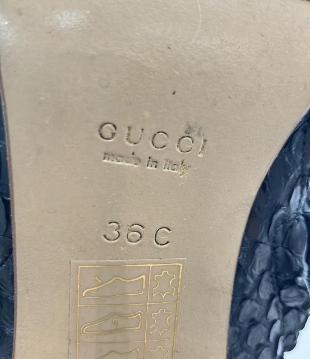 GUCCI ロングブーツ パイソン レディース SIZE 36 C (23cm) グッチ