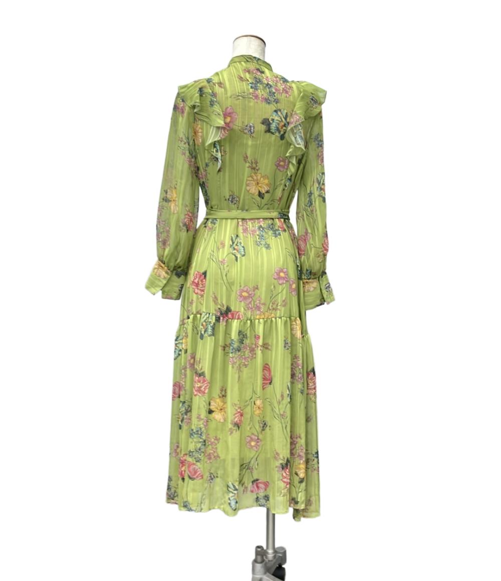 美品 JILL STUART 長袖ワンピース インナー付き アザレア ロング ジル スチュアート レディース SIZE 2 (M) ジル スチュアート