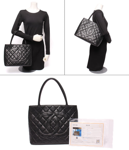 CHANEL トートバッグ ショルダーバッグ 肩掛け ゴールド金具 5番台 キャビアスキン レディース シャネル