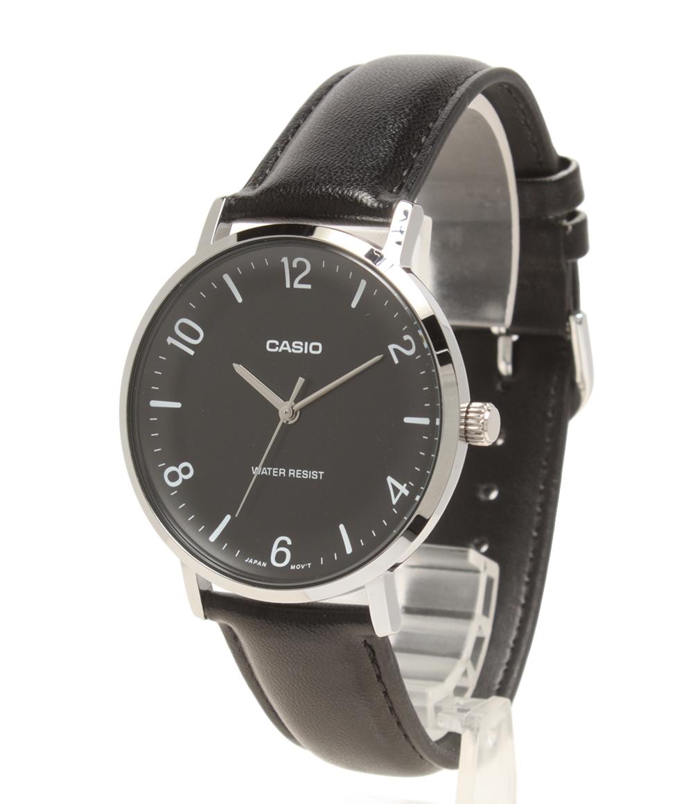 CASIO 腕時計 クオーツ ブラック MTP-VT03 メンズ カシオ