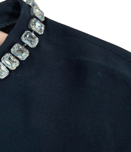 ヌメロ ヴェントゥーノ 半袖ワンピース ビジュー付き レディース SIZE 48