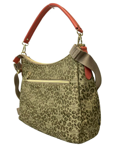 美品 クリスチャンオリビエ 2wayハンドバッグ ショルダーバッグ ヒョウ柄 レディース CHRISTIAN OLIVIER