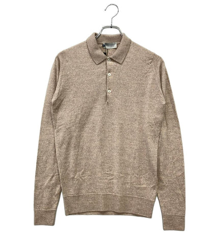 美品 JOHN SMEDLEY 長袖ポロシャツ ウール100% タグ付き STANDARD FIT  BELPER SHIRT LS メンズ SIZE S ジョンスメドレー