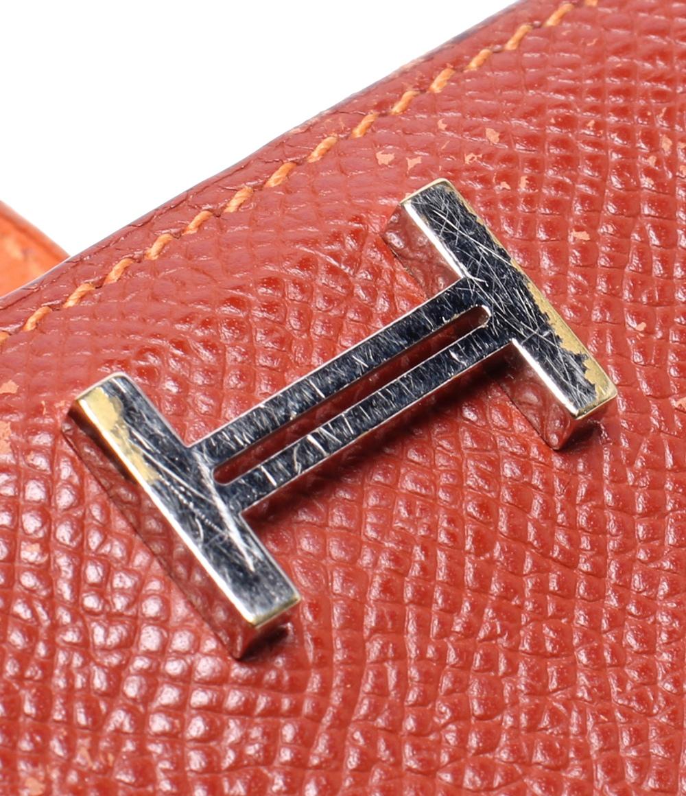 エルメス 二つ折り長財布 □P刻印 シルバー金具 ベアン メンズ HERMES