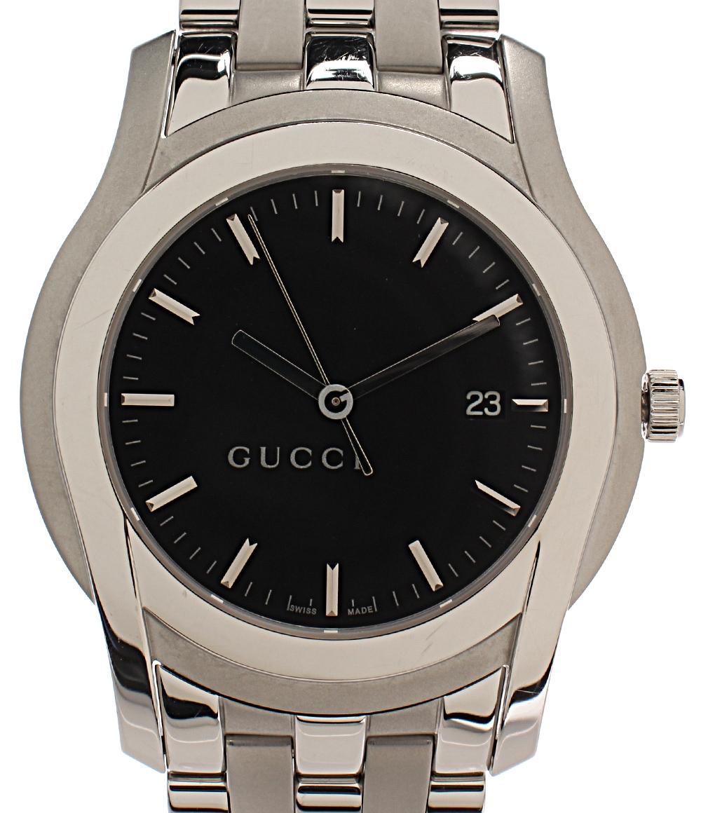 GUCCI 腕時計 クオーツ ブラック 5500XL メンズ グッチ