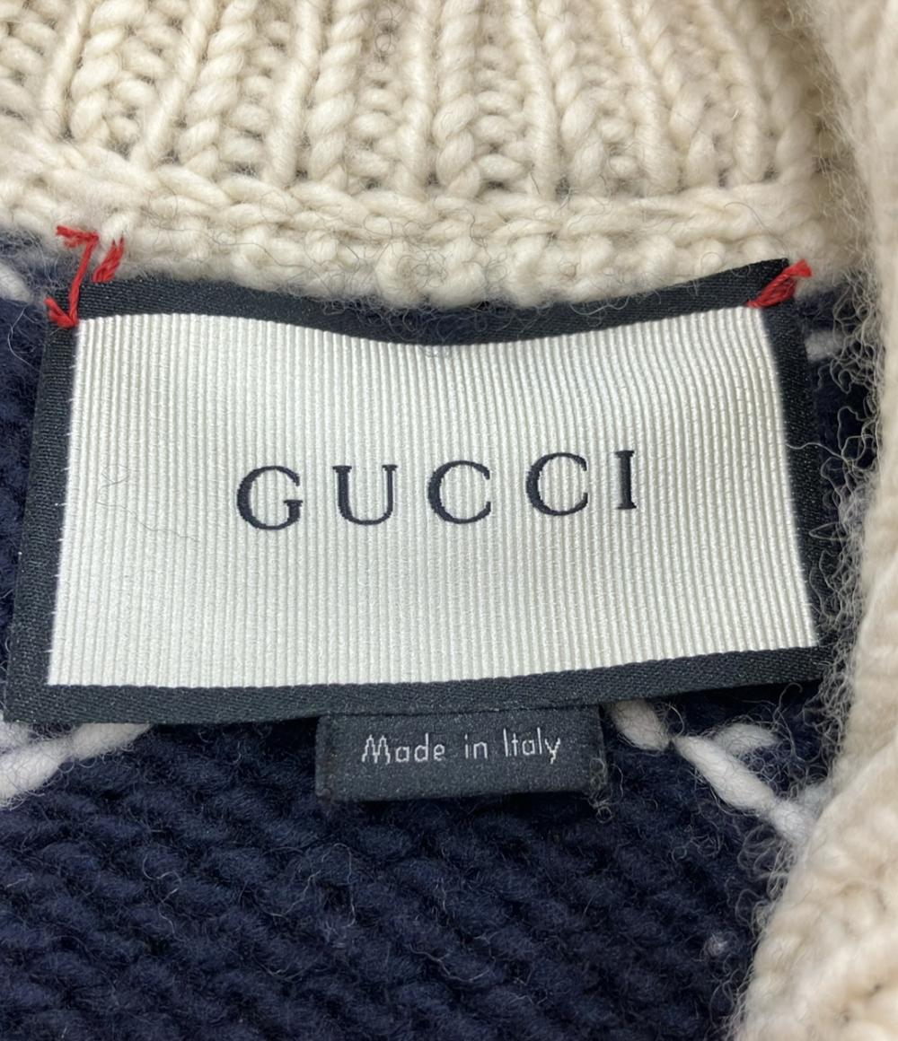 グッチ 長袖ニット ジップアップ ドライバーズニット メンズ SIZE S