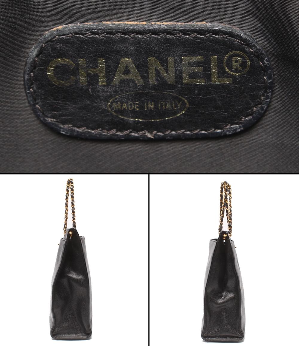 CHANEL チェーントートバッグ ゴールド金具 5番台 キャビアスキン ココ