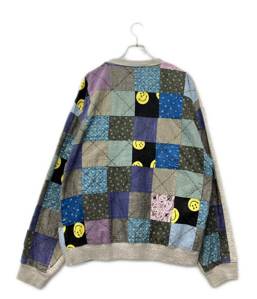 KAPITAL 長袖 レインボーイ キルト ビッグ クルーネック スウェット 裏起毛 メンズ SIZE 3 キャピタル