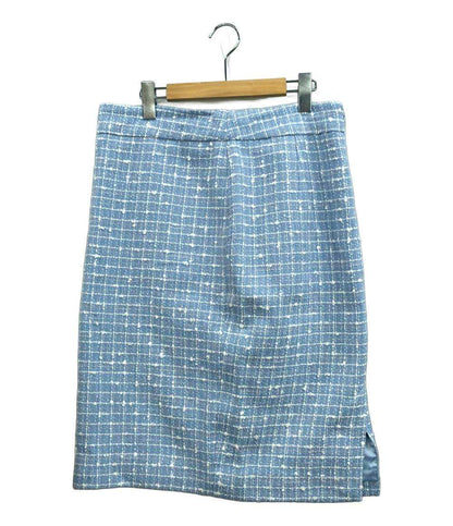 美品 エンポリオ・アルマーニ セットアップ 半袖ジャケットスカート ノーカラー ジップアップ レディース SIZE 1 (M) Emporio Armani