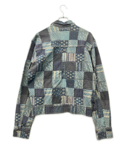 RRL Ralph Lauren パッチワークプリント ジャージー ジャケット メンズ SIZE S ダブルアールエル ラルフローレン