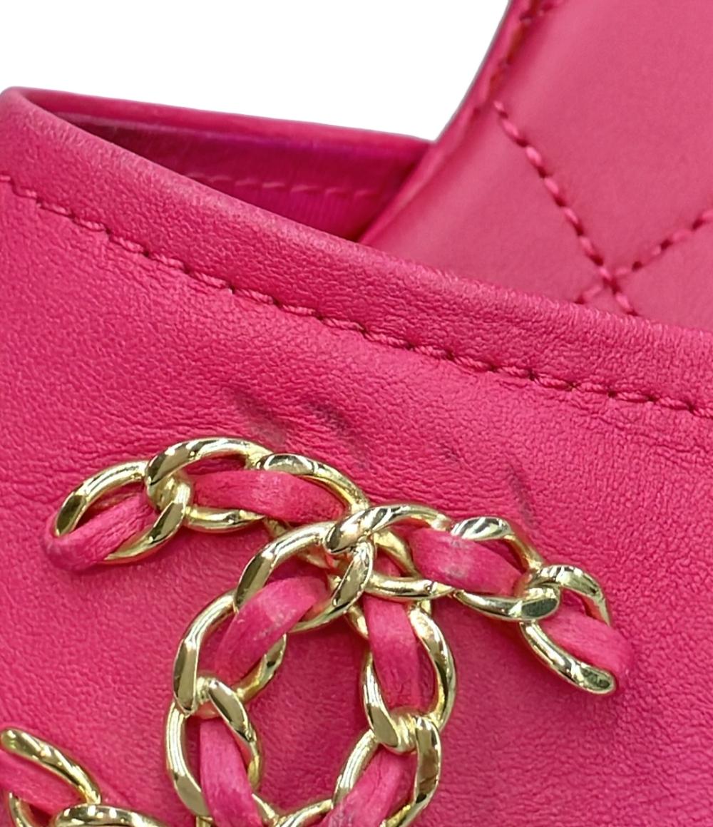 CHANEL ミュール サンダル マトラッセル レディース SIZE 35.5 23(cm) シャネル