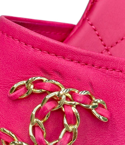 CHANEL ミュール サンダル マトラッセル レディース SIZE 35.5 23(cm) シャネル