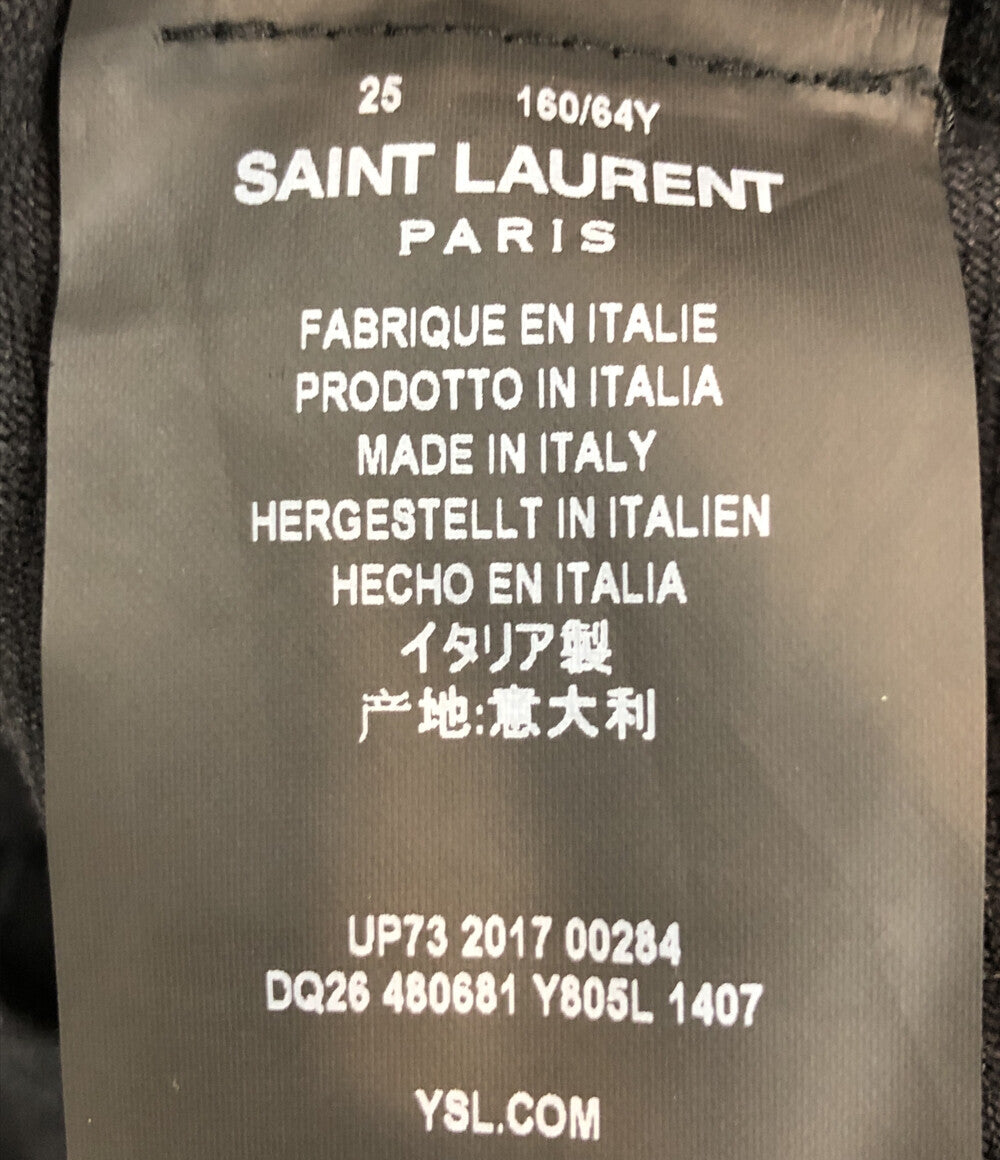 サンローランパリ  デストロイクラッシュデニムパンツ      メンズ SIZE 25 (S) SAINT LAURENT PARIS