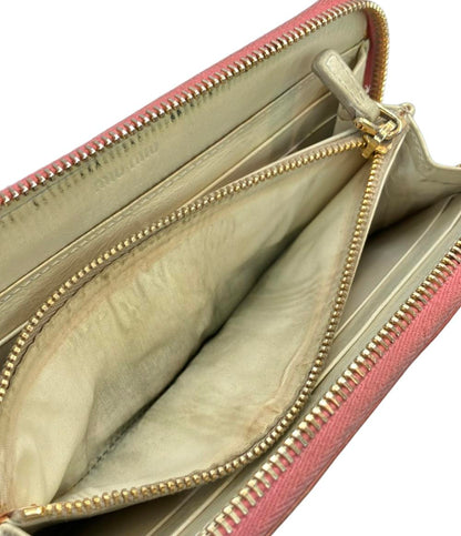 ミュウ ミュウ ラウンドファスナー長財布 レディース Miu Miu