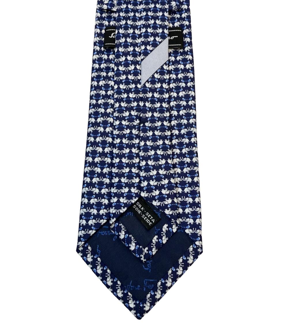 美品 サルヴァトーレフェラガモ ネクタイ シルク100% メンズ Salvatore Ferragamo