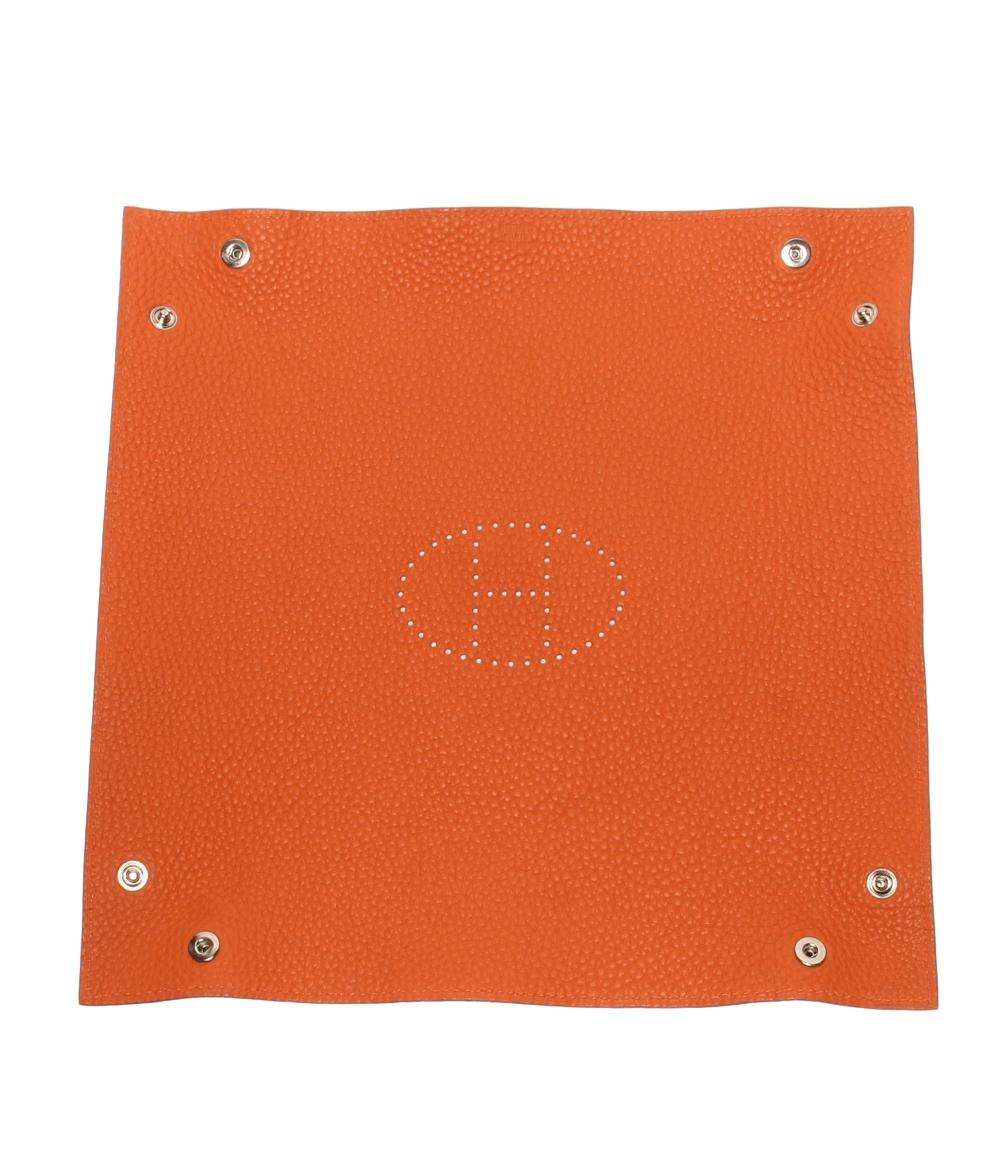 美品 HERMES 小物入れ トレイ □F刻印 シルバー金具 ミーズ エ ルランス ヴィドポッシュ レディース メンズ エルメス