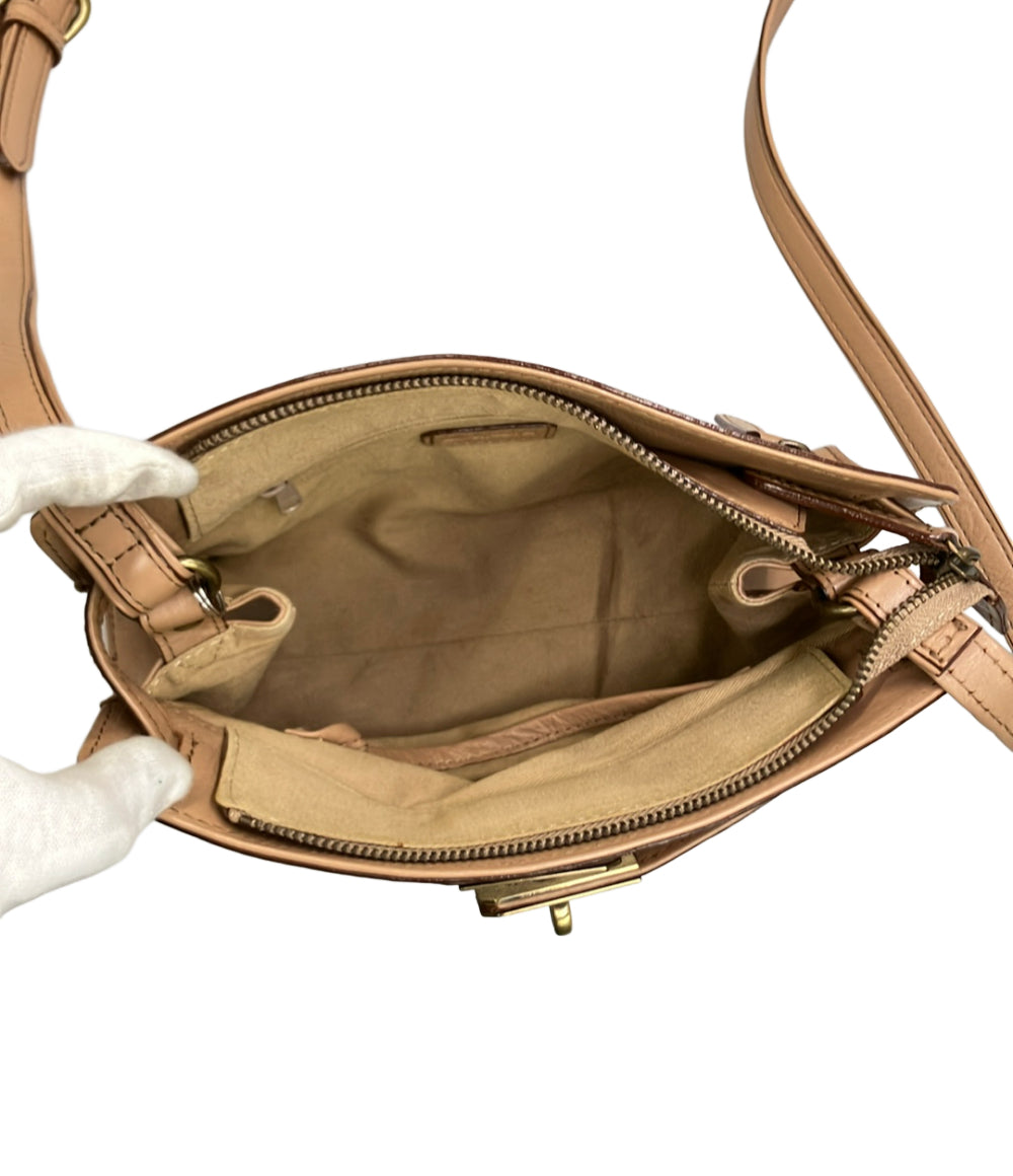 ダコタ レザーショルダーバッグ 斜め掛けOK マチあり ベージュ USED良品 Dakota ショルダーバッグ 斜め掛け レディース ダコタ – Rehello by