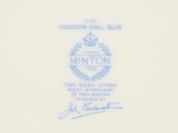 美品 Minton B&Bプレート 皿 27cm ハドンホール ブルー ミントン