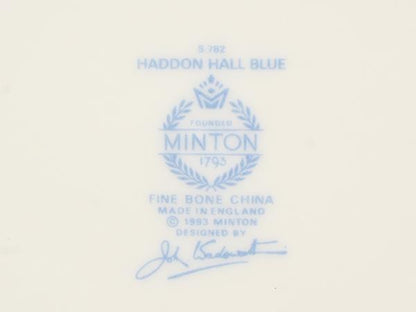 美品 Minton B&Bプレート 皿 27cm ハドンホール ブルー ミントン