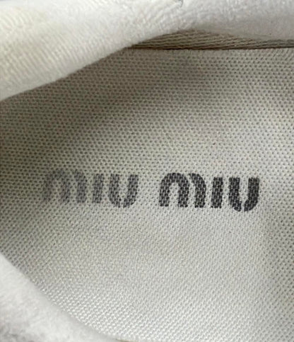 Miu Miu ローカットスニーカー 5E042E レディース SIZE 38.5 ミュウ ミュウ