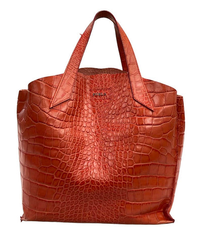 Furla ハンドバッグ クロコ型押し レディース フルラ
