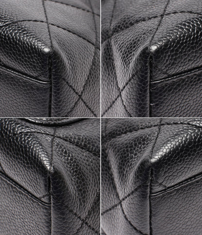 CHANEL ハンドバッグ ゴールド金具 マトラッセ キャビアスキン シングルフラップ 10番台 A12397 レディース シャネル
