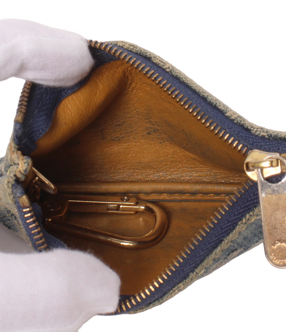 LOUIS VUITTON コインケース キーリング付き ポシェット クレ モノグラム デニム M95343 レディース ルイ・ヴィトン