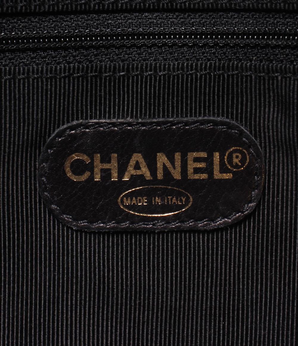 CHANEL チェーントートバッグ Wチェーン 3番台 ラムスキン ゴールド金具 レディース シャネル