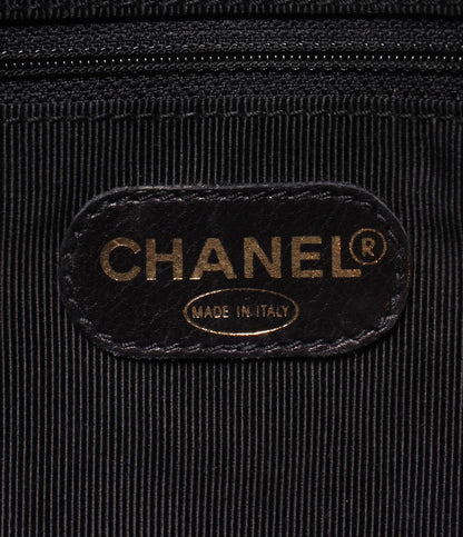 CHANEL チェーントートバッグ Wチェーン 3番台 ラムスキン ゴールド金具 レディース シャネル