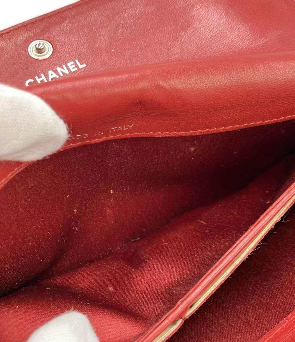 CHANEL 長財布 カメリア シルバー金具 レディース シャネル