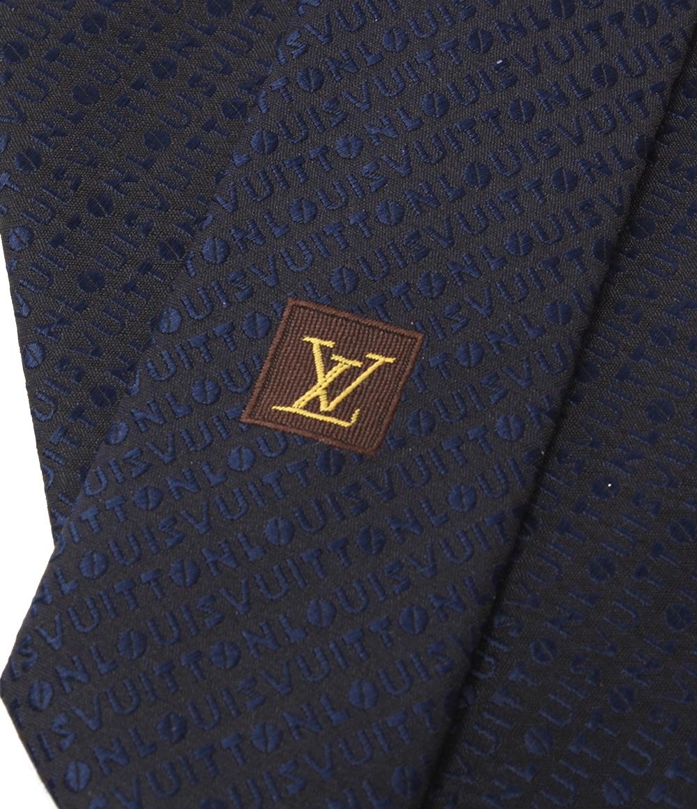美品 ルイ・ヴィトン ネクタイ シルク100％ メンズ LOUIS VUITTON