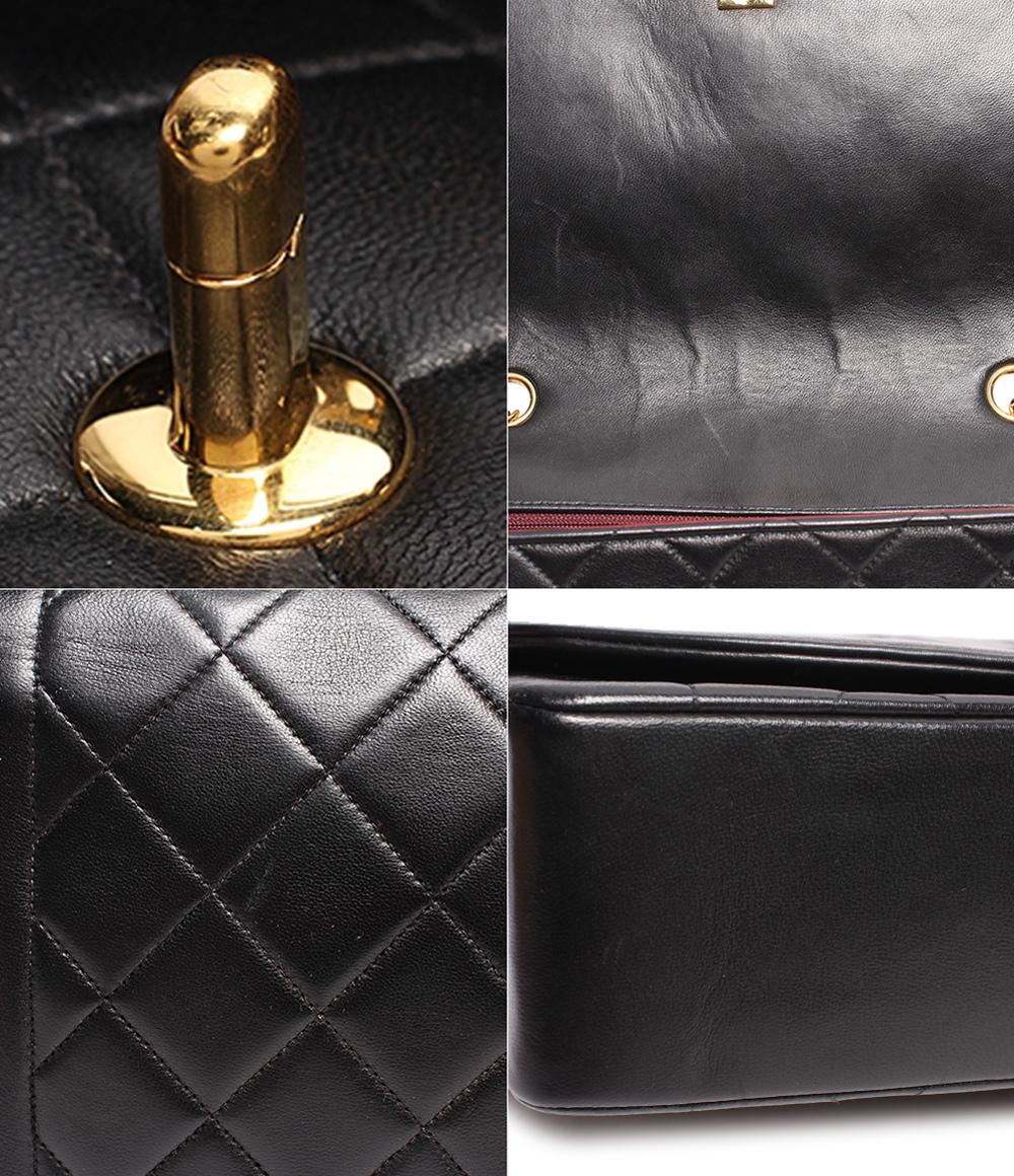 シャネル チェーンレザーショルダーバッグ ココマーク ゴールド金具 ダイアナ25 マトラッセ レディース CHANEL