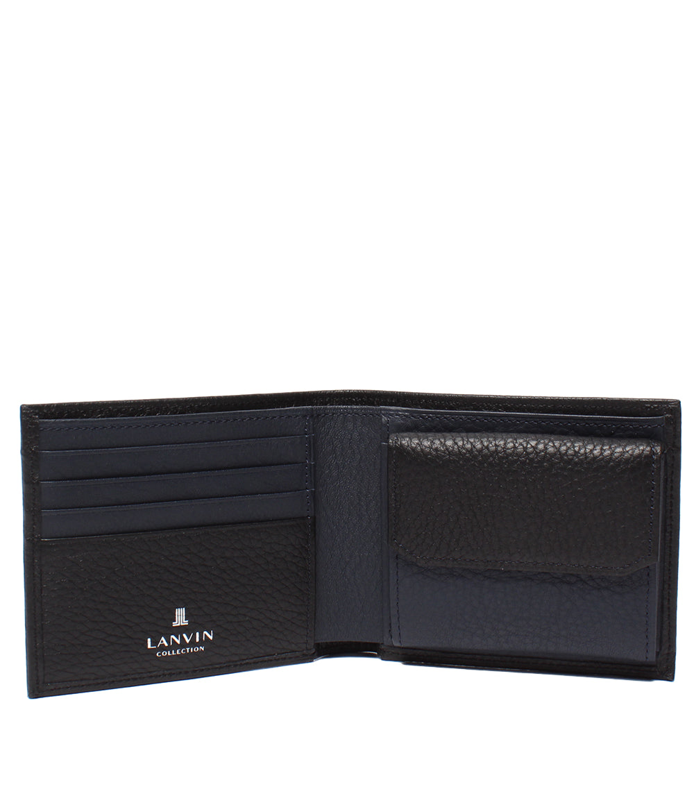 美品 LANVIN collection 二つ折り財布 メンズ ランバン コレクション