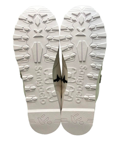 美品 Sangacio BRANDALISED ローカットスニーカー にゅ～ず PURE WHITE メンズ SIZE 28.5 サンガッチョ ブランダライズド