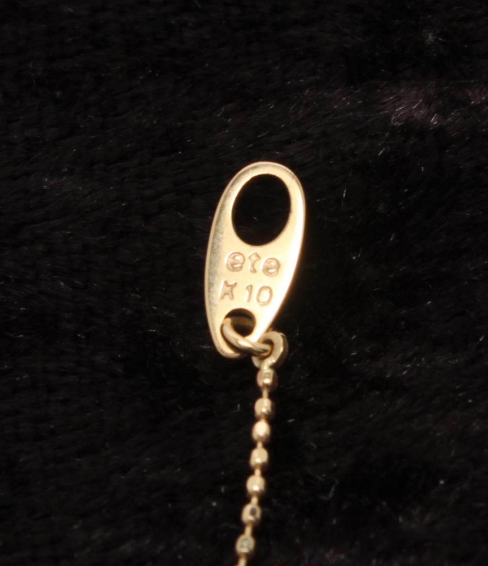 美品 エテ ネックレス K10 ホワイトオパール レディース ete